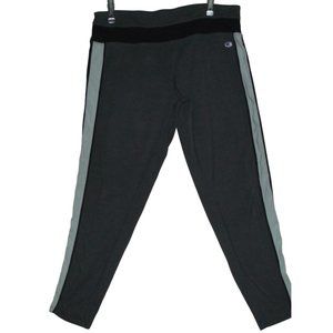 Champion Workout Pants XL crop Athletic Mid Rise Pants legging active gray black